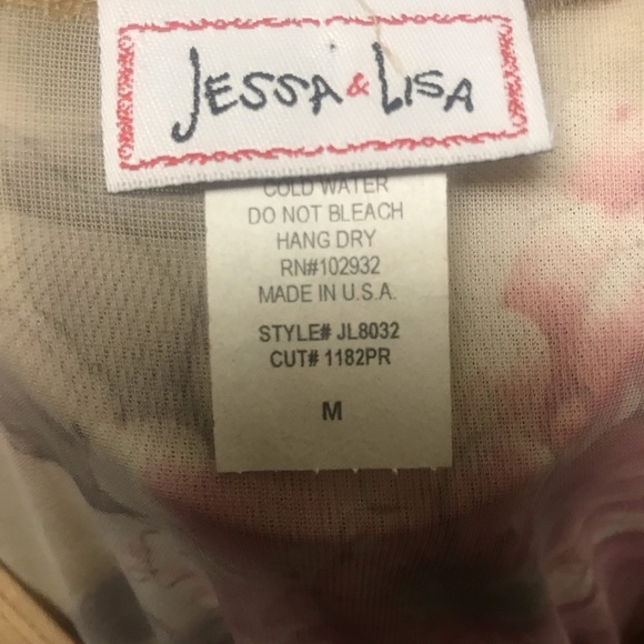 Jessa & Lisa asymmetrical spring/summer sheer dress - Picture 3 of 3